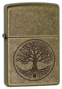 Zippo ジッポライター Tree of Life Antique Brass 29149 メール便可