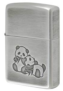 Zippo ジッポライター いきものモチーフ 双子パンダ メール便可