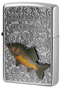 Zippo ジッポライター Vintage Cloisonne fish metal Fresh Water Fish ヴィンテージ 七宝メタル AN-コイ メール便可
