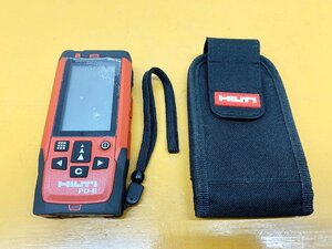 ★中古★HILTI ヒルティ レーザーメーター PD-E 01 本体 ケース付 測定範囲0m～200m 距離計 測定 測量 計測 屋外用)倉b