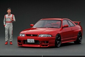  зажигание модель 1/18 Ниссан Skyline R33 GT-R Mazda Street wine red сосна рисовое поле следующий сырой фигурка есть Nissan Skyline IG1315