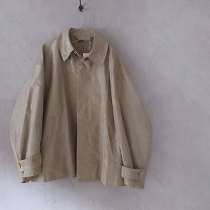 blanc ym Oversized Silk Shantung Short Coatの画像2