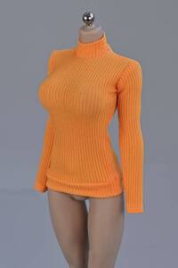 * knitted cloth ver special price sending 84) 1/6 woman ta-toru neck TBleague phicen correspondence orange ( inspection Jiaou doll DAMTOYS hot toys figure 