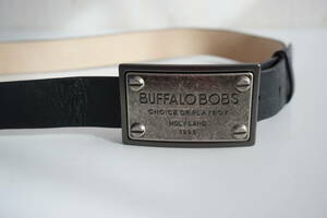 BUFFALOBOBS/ Buffalo Bob z* belt / buckle * black * leather / leather *