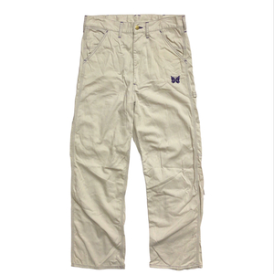 NEEDLES ニードルス ×SMITH’S スミス PAINTER PANT ペインターパンツ COTTON TWILL コットンツイル KP287 S オフホワイト アイボリー