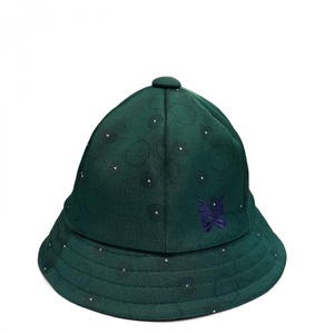  beautiful goods NEEDLES needle zBermuda Hat LQ036 Jaguar doba Mu da hat cap hat total pattern embroidery M green 