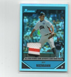 2007 Bowman Baseball [JEFF NIEMANN] All-Star Futures Jersey Patch Card 3カラー(ジャージパッチカード) no auto