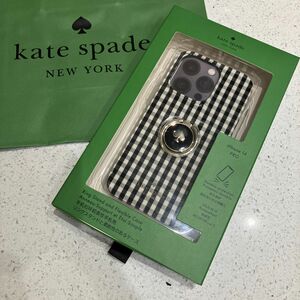 新品　 kate spade ケイトスペード iPhone14PRO iPhoneケース　リング付き