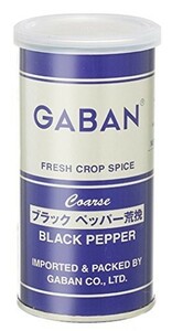 ブラックペッパー 荒挽き 100g×6個 缶 GABAN スパイス 香辛料 パウダー 業務用 黒胡椒 粗挽き ギャバン 粉 粉末 ハーブ 調味料