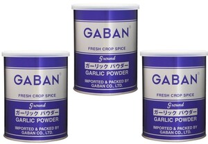 ガーリックパウダー 缶 225g×3個 GABAN スパイス 香辛料 パウダー 業務用 にんにく ギャバン 粉 粉末 ハーブ 調味料