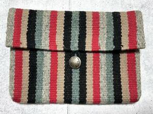  centimeter nela clutch bag chimayo new Mexico wool Conti . button lining attaching CENTINELA TRADITIONAL ARTS sphere 8494
