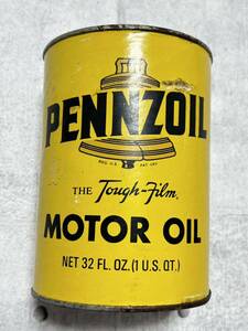 50s～60s デッドストック ペンズオイル 未開封 オイル缶 オールド　　ヴィンテージ ビンテージ vintage PENZOIL MOTOR OIL Z-7 玉8374