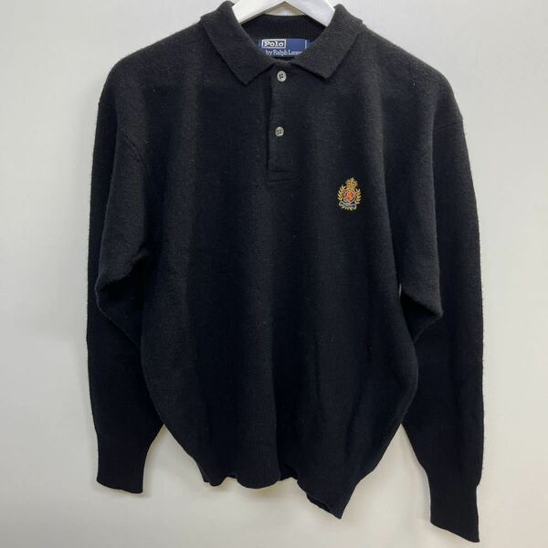 ◆美品◆90s POLO RALPH LAUREN ニットセーター ブラック　サイズL