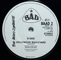 【英7】B.A.D. ( BIG AUDIO DYNAMITE ) V. THIRTEEN / HOLLYWOOD BOULEVARD (REMIX) 1987 UK盤 7インチ EP 45 THE CLASH MICK JONES 試聴済_画像5