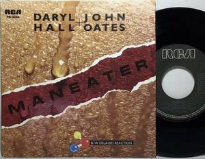 【蘭7】 DARYL HALL & JOHN OATES / MANEATER / DELAYED REACTION / 1982 オランダ盤 7インチシングルレコード EP 45