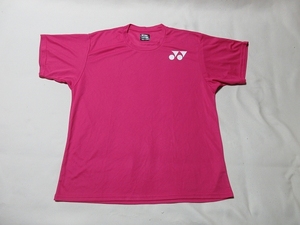 L-203★YONEX(ヨネックス)♪濃ピンク/半袖Tシャツ(XL)★