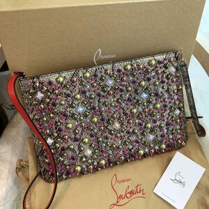 * unused goods * Christian Louboutin 2WAY shoulder bag clutch bag 