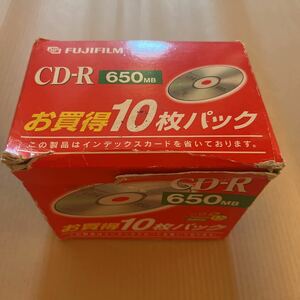 FUJIFILM データ用 CD-R 650MB 9枚入り 未使用 CD-R 型番　650 10P KH 新品　富士フイルム　