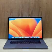 Macbook Pro A1707◆Core i7-7920HQ 3.10GHz◆メモリ16GB◆SSD512GB◆Touch Bar◆Radeon Pro 555◆mac OS Ventura_画像1