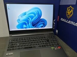 ガレリア ゲーミングノートPC GALLERIA RL5R-G50T 中古品 Ryzen5 4600H/GTX 1650Ti