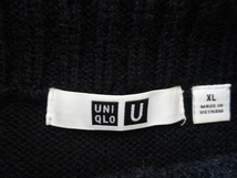 美品　UNIQLO ユニクロ　ガンジーセーター　BLACK XL　_画像8