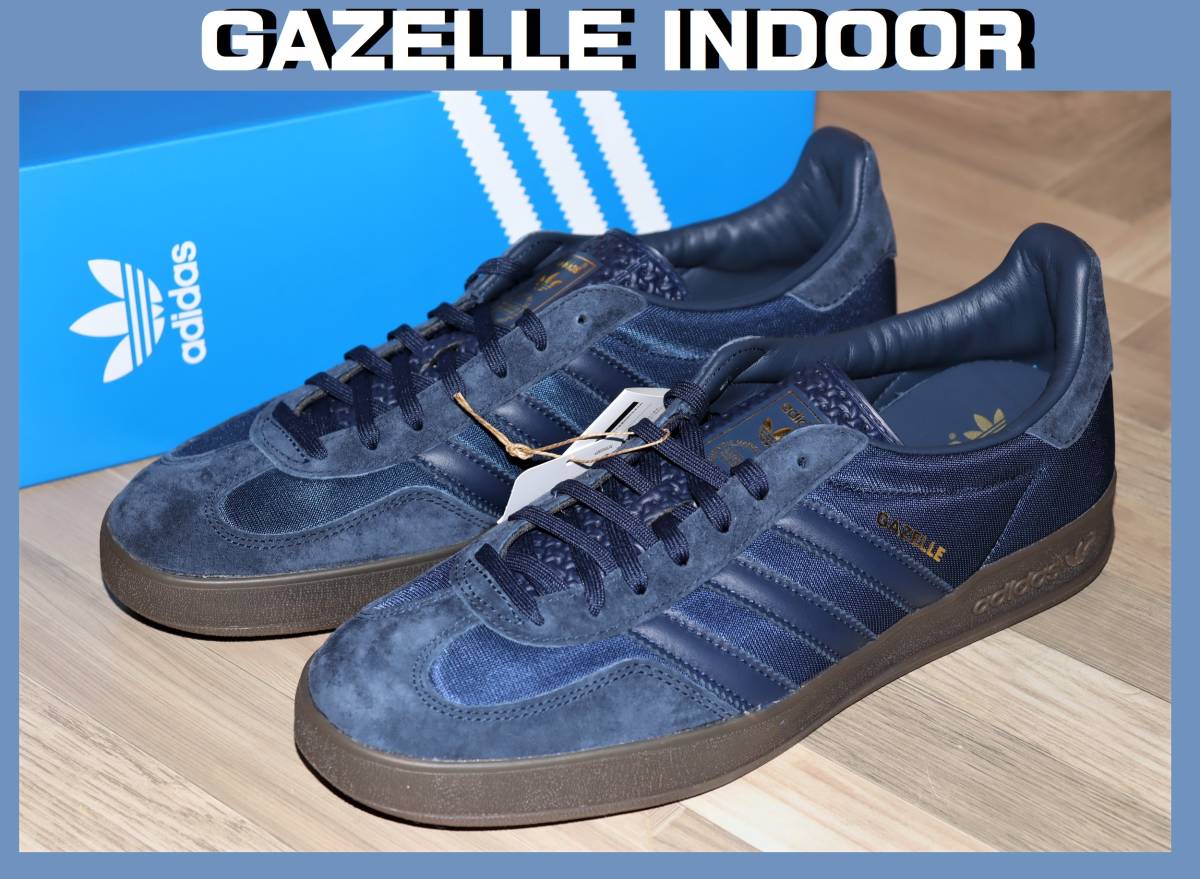 adidas WMNS Gazelle Indoor Blue Fusion/Gold Metallic 27.5cm HQ8717-