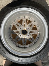 ※タイヤは外します※　work エクイップ03 15x8J -16 Aディスク 114.3 2本　センターキャップ付き　旧車　深リム　ワーク　equip_画像7