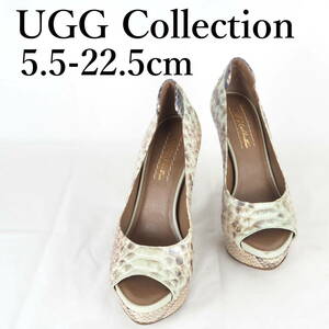 LK9611**美品*UGG Collection*アグコレクション*レディースパンプス*5.5-22.5cmパイソン*