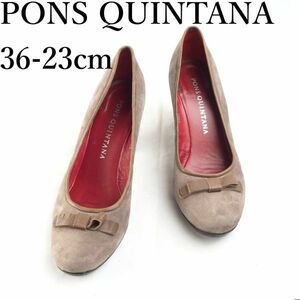 LK5744*PONS QUINTANA*ポンスキンタナ*レディースパンプス*36-23cm*ココア色