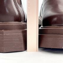 新品 23.5cm サイドゴアブーツ ショートブーツ 厚底 茶 太ヒール 美脚 厚底ブーツ ブーツ 未使用 ブラウン 合成皮革 サイドゴア_画像10