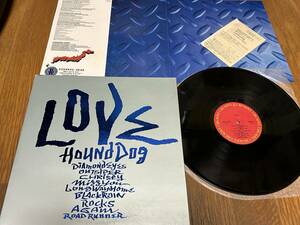 * prompt decision successful bid * Hound Dog [LOVE ] large .. flat /1986 year Release / see opening jacket / lyric sheet / Anne ke-to post card / all 9 bending / regular price Y2800
