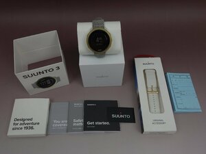 SUUNTO 3 スント 腕時計 スマートウォッチ SS050599000 PEBBLE WHITE LIGHT GOLD おまけ付