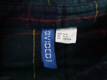 メンズ H&M エイチアンドエム DIVIDED 長袖 シャツ チェック柄 ストレッチ サイズXL 緑系 グリーン系_画像7