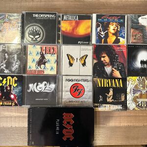 ACDC ボンジョビ ニルヴァーナ メタリカ エアロスミスなどハードロック パンク系 CDVDまとめ