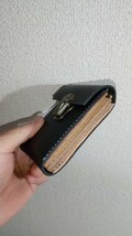 【ハンドメイド】3way仕様のヌメ革のネックウォレット_画像3