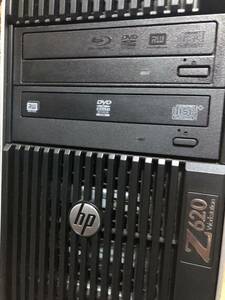 美品HP Z620 Workstation Intel Xeon E5-2690 8C16T QUADRO K2200 4GB 12800R-48GB 新品SSD 512GB Win10 Blu-ray 無線LAN 保護フィルムあり