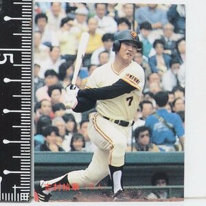 87年 カルビー プロ野球カード No.166【吉村 禎章 読売ジャイアンツ巨人】昭和62年 1987年 当時物Calbeeおまけ食玩BASEBALL【中古】送料込