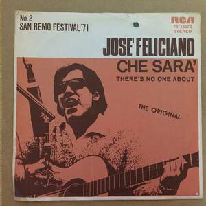 Jose Feliciano/Che Sara(German single)