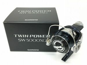 K12-700-123【中古】シマノ SHIMANO 21 ツインパワー SW 5000XG スピニングリール 箱/取説/パーツリスト/リールバンド付 ※ハンドル小キズ