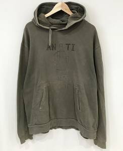 AG ANTI GOOD スウェット プルオーバー パーカー カーキ エージー 古着 SIZE：XL■1020U