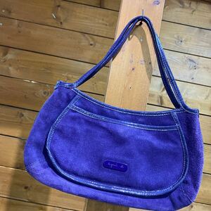73 agnes b. Agnes B suede handbag purple band bag 20231030