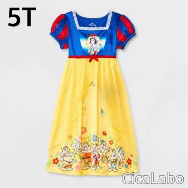 【新品】ディズニー パジャマ ドレス 白雪姫 5T