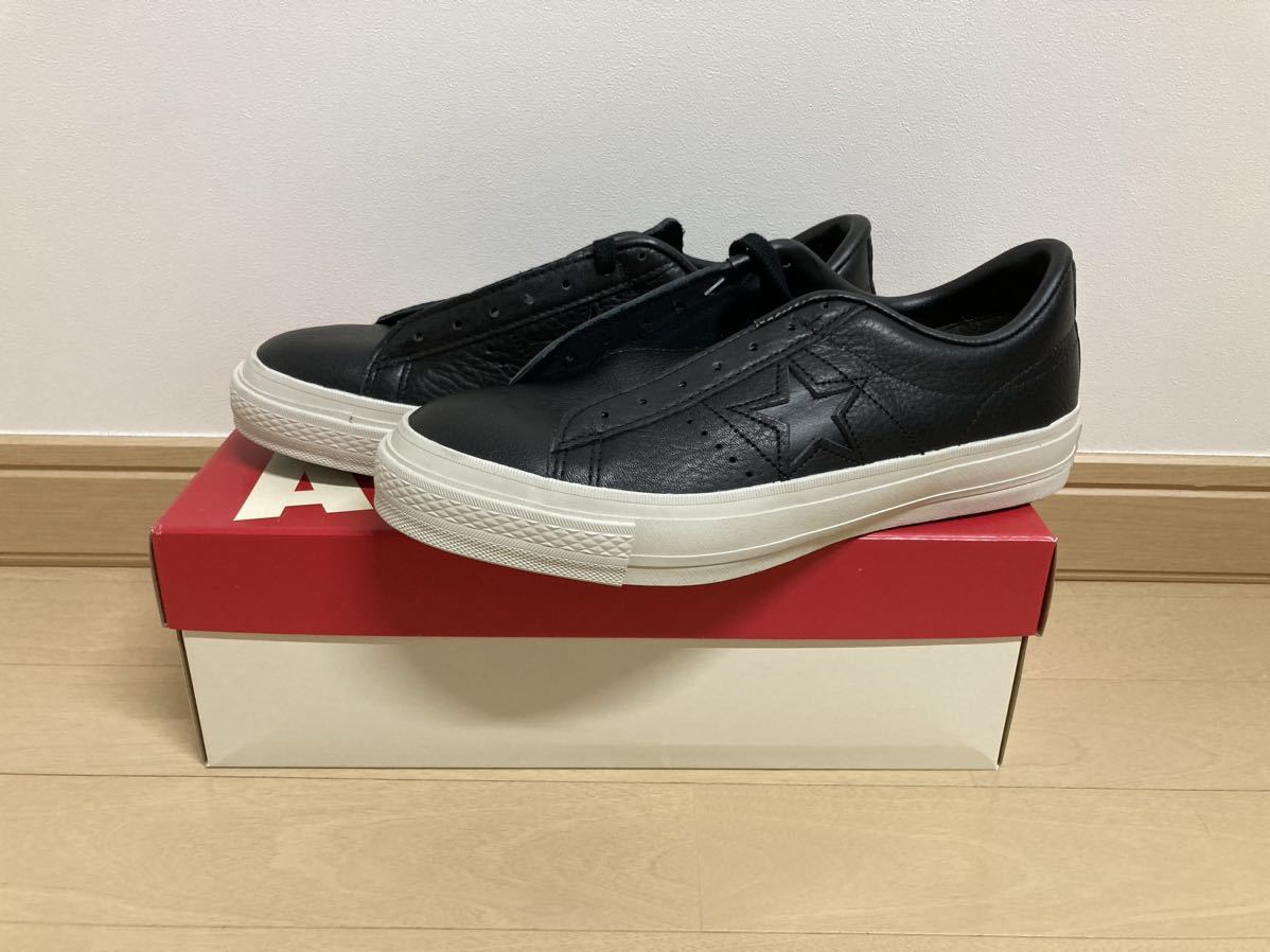 国内正規品 新品 CONVERSE ONE STAR J VTG BLACK TIME LINE US7.5 26cm
