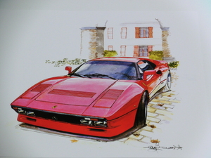 Bowイラスト-282/Ferrari288GTO/フェラーリ288GTO//F40/Enzo/1枚のみ -282