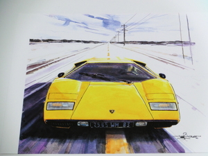 bow illustration -280/Lamborghini Countach LP400/ Lamborghini counter kLP400//LP500//1 sheets only -280-2001.10