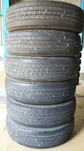 ★名古屋発 中古★1000円スタート【引取り・着払い限定】ジャンク 205/75R16 113/111LT ダンロップ LT33 九分山 6本セット 1本は難あり_画像1