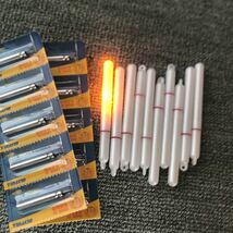 LEDスティックライト　電気ケミホタル　75サイズオリジナル長さ　本体10本　電池10本無料_画像2