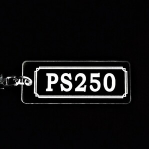 A-881 PS250 アクリル製 クリア 2重リング キーホルダー カスタム パーツ 外装 シート ミラー 等のアクセサリーにの画像3