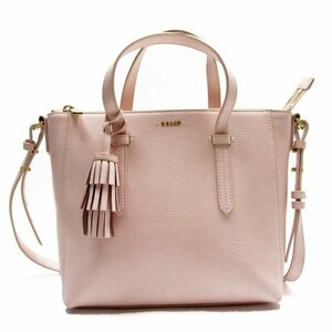  Bally BALLY ручная сумочка сумка на плечо / покрытие кожа свет розовый g3889g