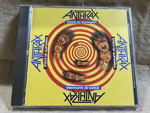 [スラッシュメタル] ANTHRAX - STATE OF EUPHORIA P33D-20077 国内初版 日本盤 税表記なし3300円盤 廃盤